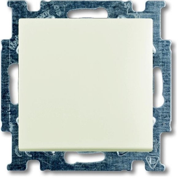 Выключатель 1-клавишный ABB BASIC55, скрытый монтаж, chalet-white, 2CKA001012A2184 в Череповце
