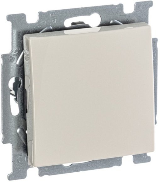 Выключатель 1-клавишный ABB BASIC55, скрытый монтаж, слоновая кость, 2CKA001012A2146 в Череповце