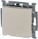 Выключатель 1-клавишный ABB BASIC55, скрытый монтаж, слоновая кость, 2CKA001012A2146 в Череповце