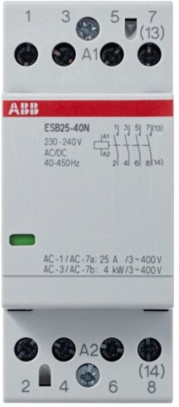 Модульный контактор ABB ESB25 4НО 25А 230В AC/DC, 1SAE231111R0640 в Череповце
