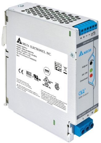 DRM-24V120W1PN Блок питания 1х220В AC или 88-375В DC, Uвых = 24В, I нагрузки макс = 5 А, 120Вт, метал. корпус, буст до 7 сек, функ. APB, реле, LED в Череповце