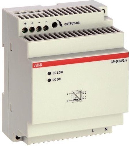 Блок питания CP-D 24/2.5 (регулир. вых. напряж) вход 90-265В AC / 120-370В DC, выход 24В DC /2.5A, 1SVR427044R0200 в Череповце