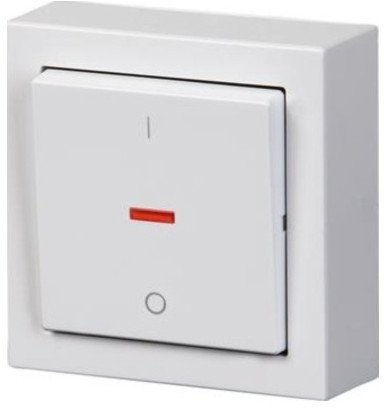 Выключатель 1-клавишный ABB IMPRESSIVO с подсветкой, открытый монтаж, белый, 2TKA00001840 в Череповце