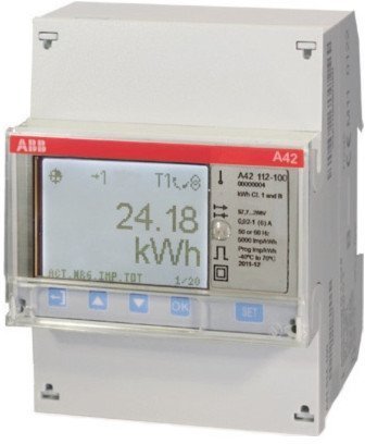 Счетчик электроэнергии однотарифный ABB A42 однофазный 1(6)А, кл.т. 1, 2CMA100094R1000 в Череповце