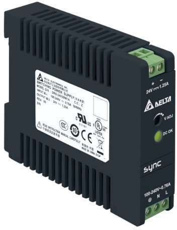 DRS-24V30W1NZ Uвх ном = 1х220В AC или 120-375В DC, Uвых = 24В, I нагрузки макс = 1,25А, 30Вт, в пластиковом корпусе, NEC 2-ого класса, без выхода DC OK в Череповце