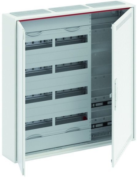 Шкаф 120М навесной с медиапанелями IP30, 800x800x160 между DIN-рейками 125 мм и самозажимными клеммами N/PE и дверью с вент. отверстиями ComfortLine CA35VML, 2CPX052216R9999 в Череповце