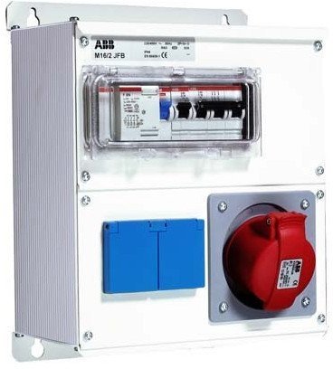 Бокс M16/2 JFB CTFL с розеткамии фланцами в сборе ,металл, IP44, 2CMA100020R1000 в Череповце