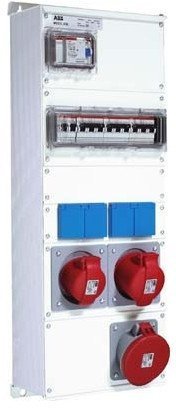 Бокс M63/2JFB CTFL с розетками и фланцамив сборе, металл, IP44, 2CMA100024R1000 в Череповце