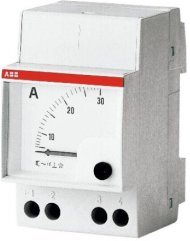 Амперметр щитовой ABB AMT 20А AC, аналоговый, кл.т. 1,5, 2CSM310060R1001