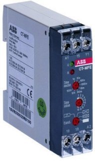 Реле времени CT-MFE многофункц. (6 функций) 24-240В АС/DC, (8 вр еменных диапазонов 0,05с..100ч.) 1ПК, 1SVR550029R8100