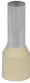 Наконечник каб. 2FER10018P-G, медь лужен./полипропилен, втулка, двойной, светло-желтый, 2х10мм2, 18мм, 100 шт. в пачке, 7TCA301140R0354