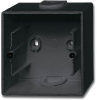 Future Коробка для открытого монтажа, 1 пост, чёрный бархат, 2CKA001799A0923