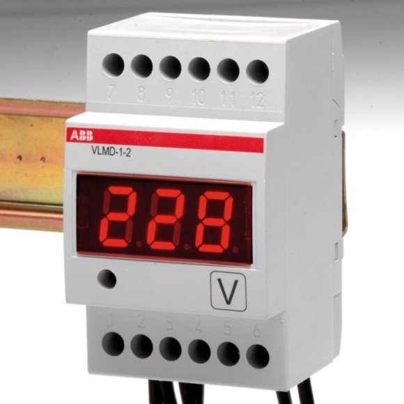 Вольтметр щитовой ABB ELC 600В AC/DC, цифровой, кл.т. 0,5, 2CSM110000R1011 в Череповце