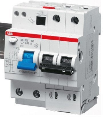 Дифавтомат ABB DS200 2P 10А (C) 10 кА, 30 мА (AC), 2CSR272001R1104 в Череповце