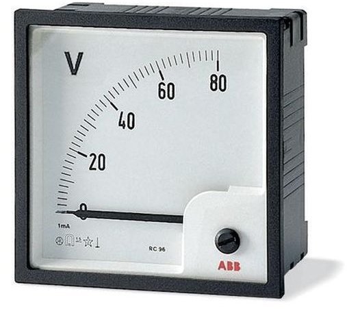 Вольтметр щитовой ABB VLM 100В DC, аналоговый, кл.т. 1,5, 2CSG212130R4001 в Череповце
