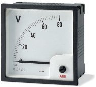 Вольтметр щитовой ABB VLM 250В AC, аналоговый, кл.т. 1,5, 2CSG113180R4001