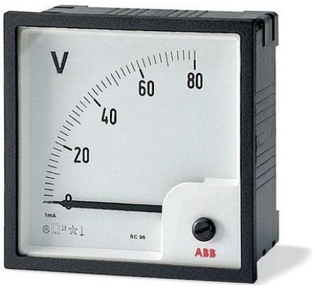 Вольтметр щитовой ABB VLM 300В AC, аналоговый, кл.т. 1,5, 2CSG112190R4001 в Череповце