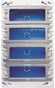 Бокс поста централизации скрытого монтажа на 24 модуля (4 ряда), 2CLA109410T1001