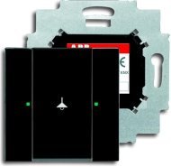 6125/01-81-500 Сенсор 1-клавишный с коплером в комплекте, антрацит, 2CKA006115A0205