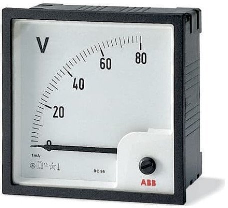 Вольтметр щитовой ABB VLM 500В AC, аналоговый, кл.т. 1,5, 2CSG113220R4001 в Череповце