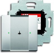 6125/01-866-500 Сенсор 1-клавишный с коплером в комплекте, нержавеющая сталь, 2CKA006115A0211