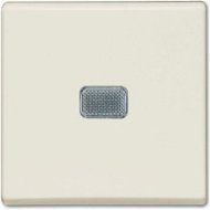Выключатель 1-клавишный ABB BASIC55 с подсветкой, скрытый монтаж, chalet-white, 2CKA001012A2185